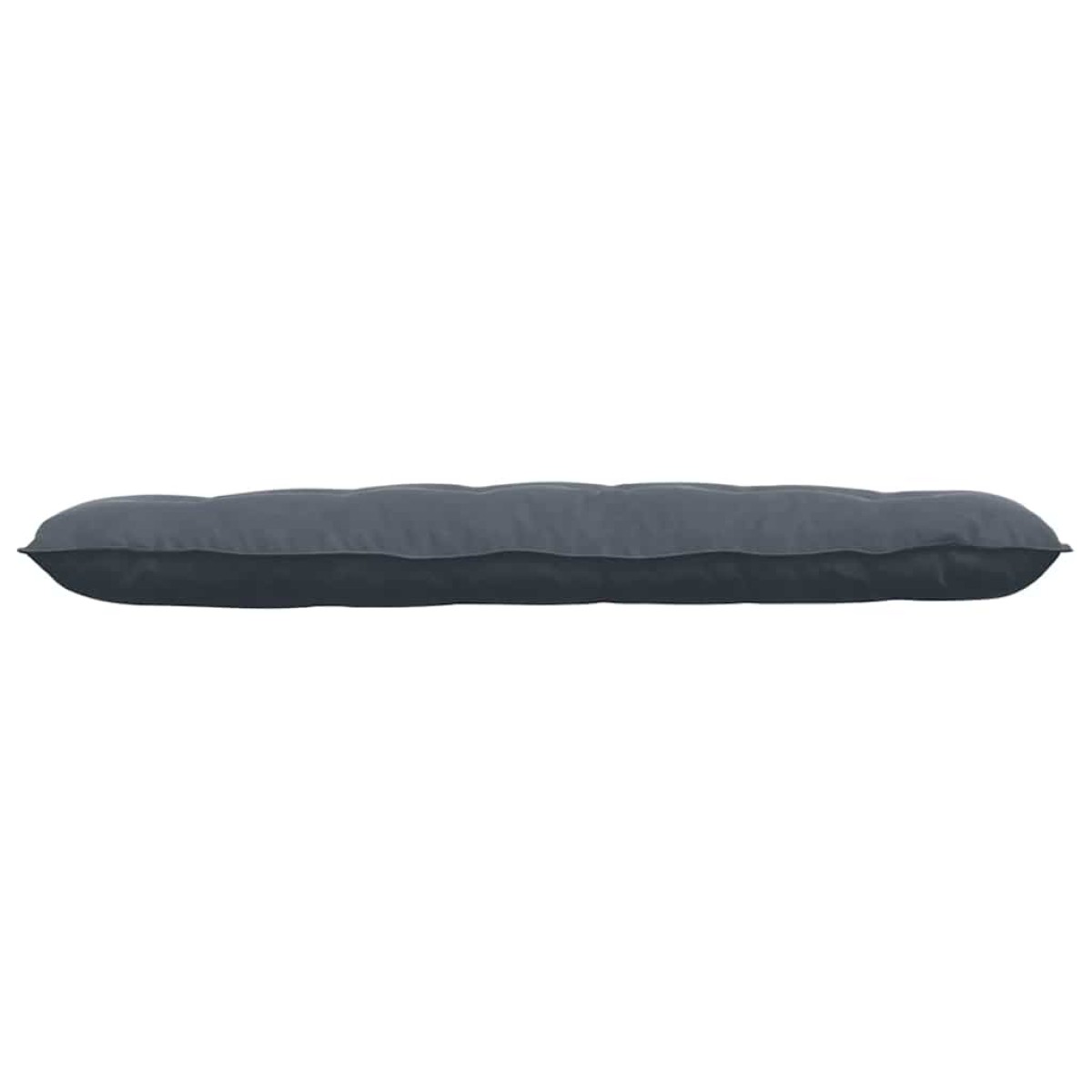 vidaXL Μαξιλάρι Πλάτης Σκούρο Γκρι 160 x 50 cm Υφασμάτινο Κορντουρά