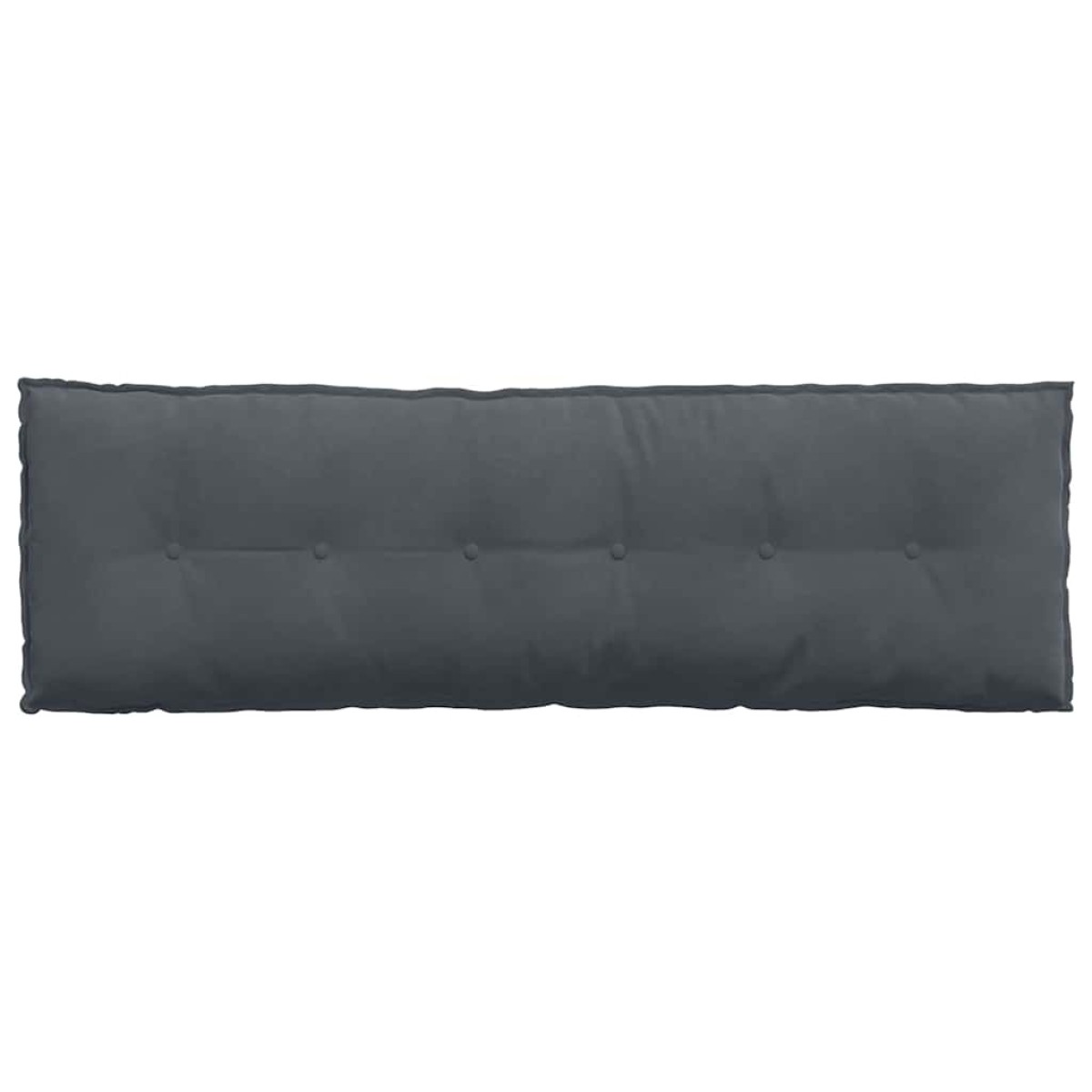 vidaXL Μαξιλάρι Πλάτης Σκούρο Γκρι 160 x 50 cm Υφασμάτινο Κορντουρά