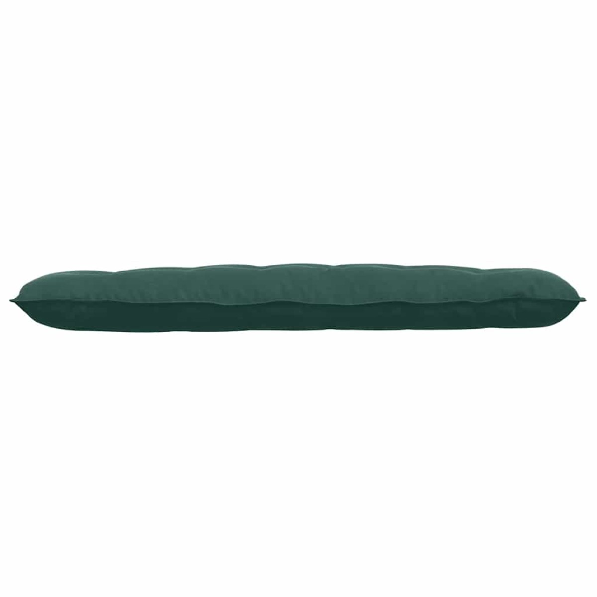 vidaXL Μαξιλάρι Πλάτης Σκούρο Πράσινο 160 x 50 cm Υφασμάτινο Κορντουρά
