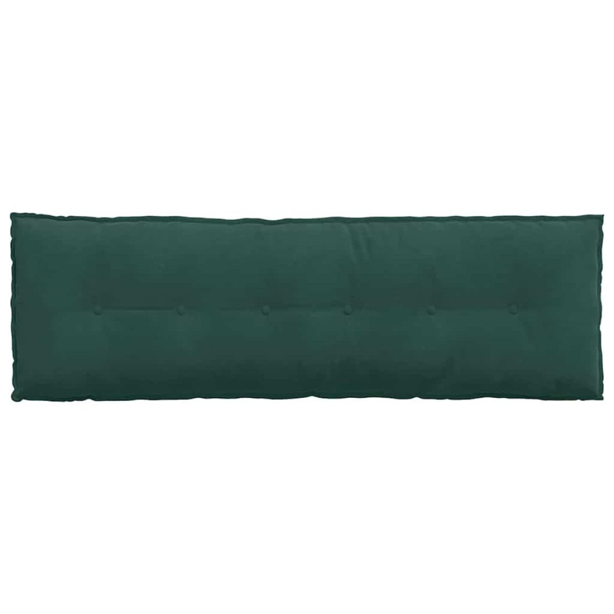 vidaXL Μαξιλάρι Πλάτης Σκούρο Πράσινο 160 x 50 cm Υφασμάτινο Κορντουρά