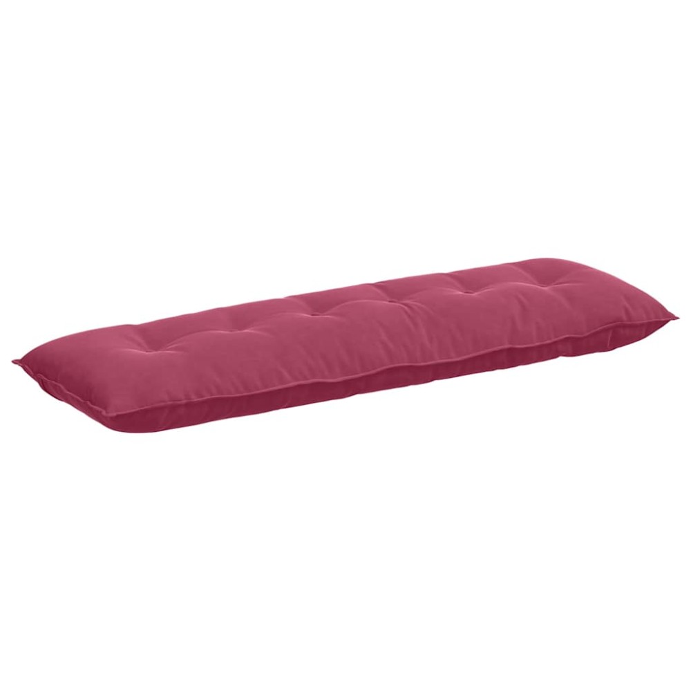 vidaXL Μαξιλάρι Πλάτης Κόκκινο 160 x 50 cm Υφασμάτινο Κορντουρά