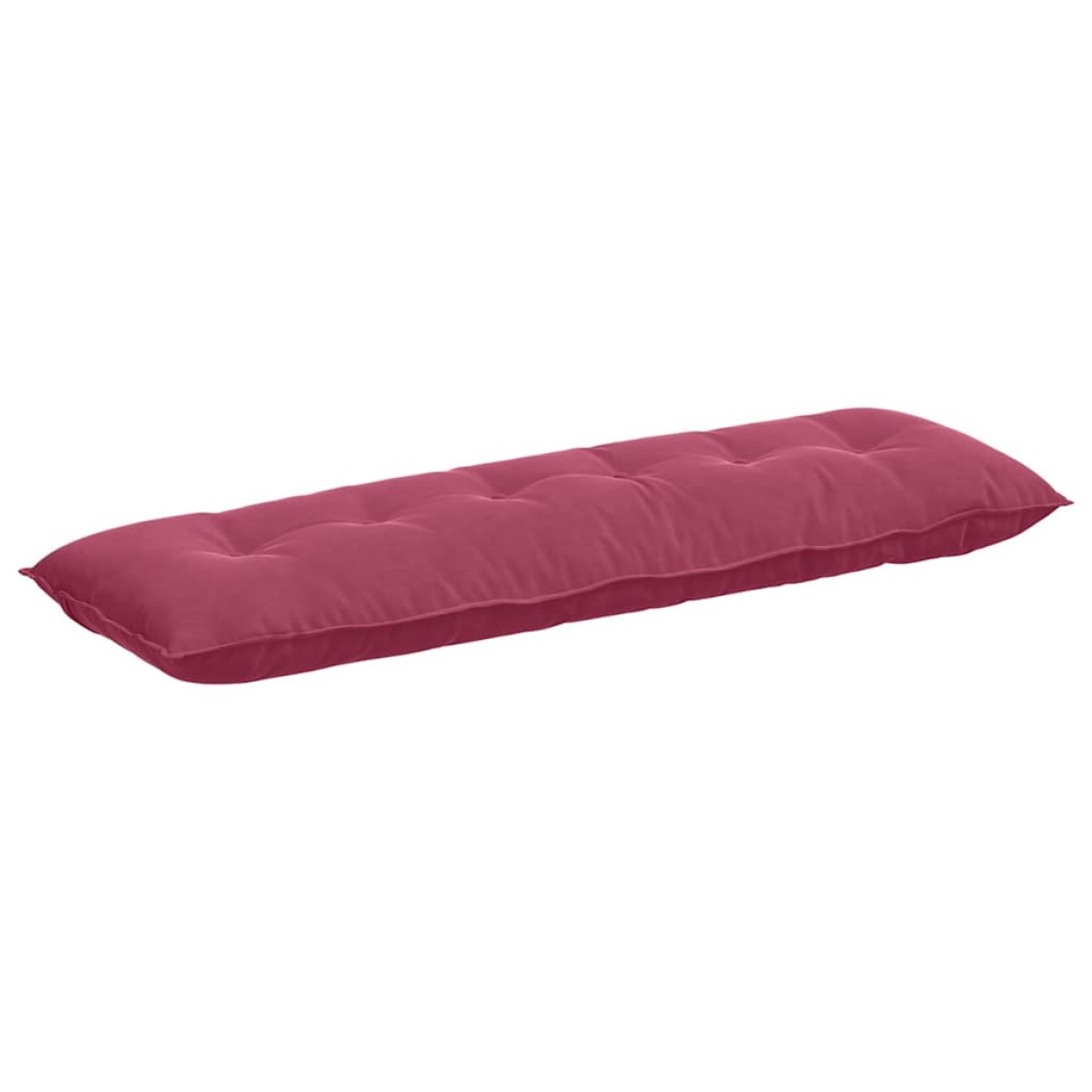 vidaXL Μαξιλάρι Πλάτης Κόκκινο 160 x 50 cm Υφασμάτινο Κορντουρά