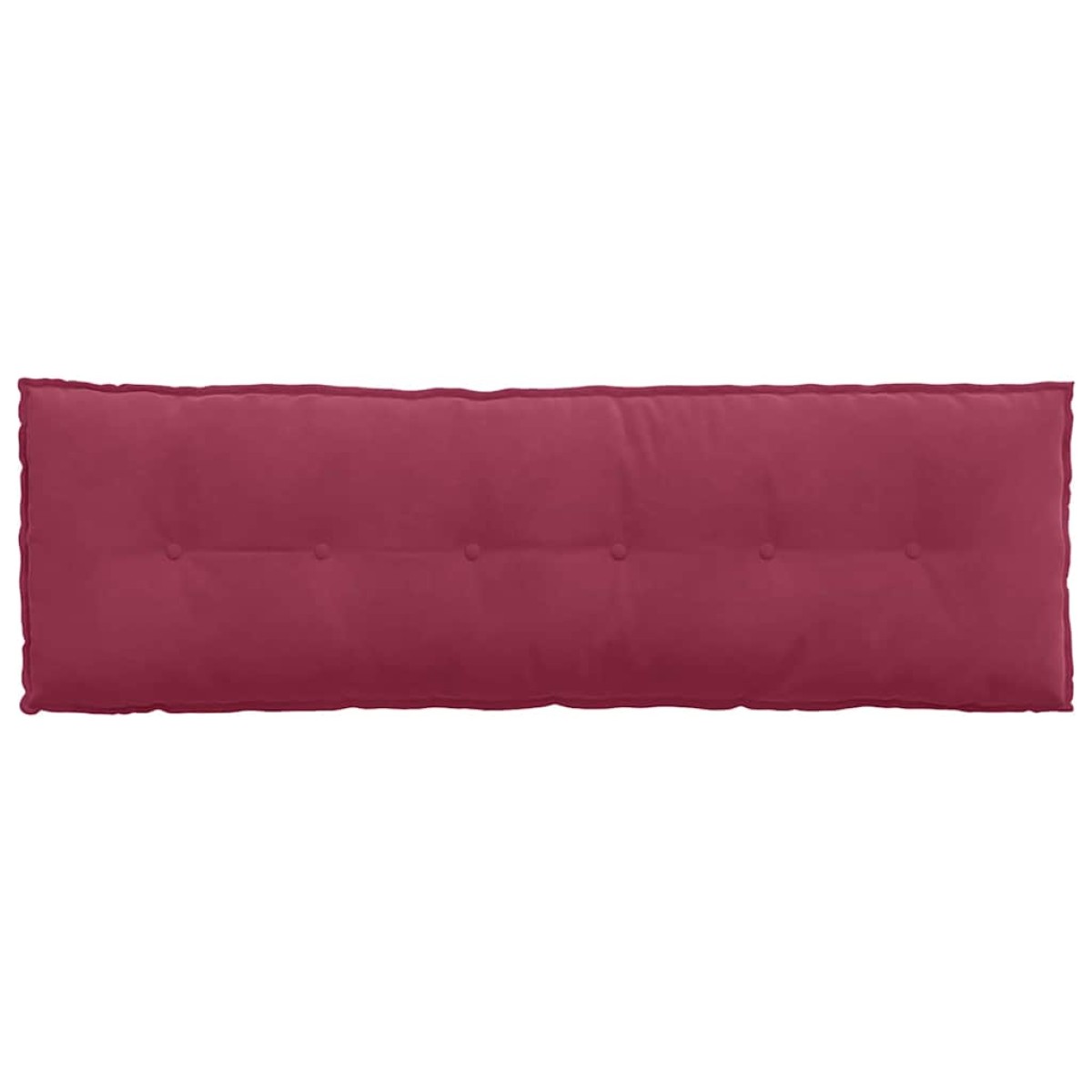 vidaXL Μαξιλάρι Πλάτης Κόκκινο 160 x 50 cm Υφασμάτινο Κορντουρά