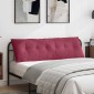 vidaXL Μαξιλάρι Πλάτης Κόκκινο 160 x 50 cm Υφασμάτινο Κορντουρά