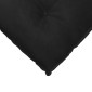 vidaXL Μαξιλάρι Πλάτης Μαύρο 160 x 50 cm Υφασμάτινο Κορντουρά