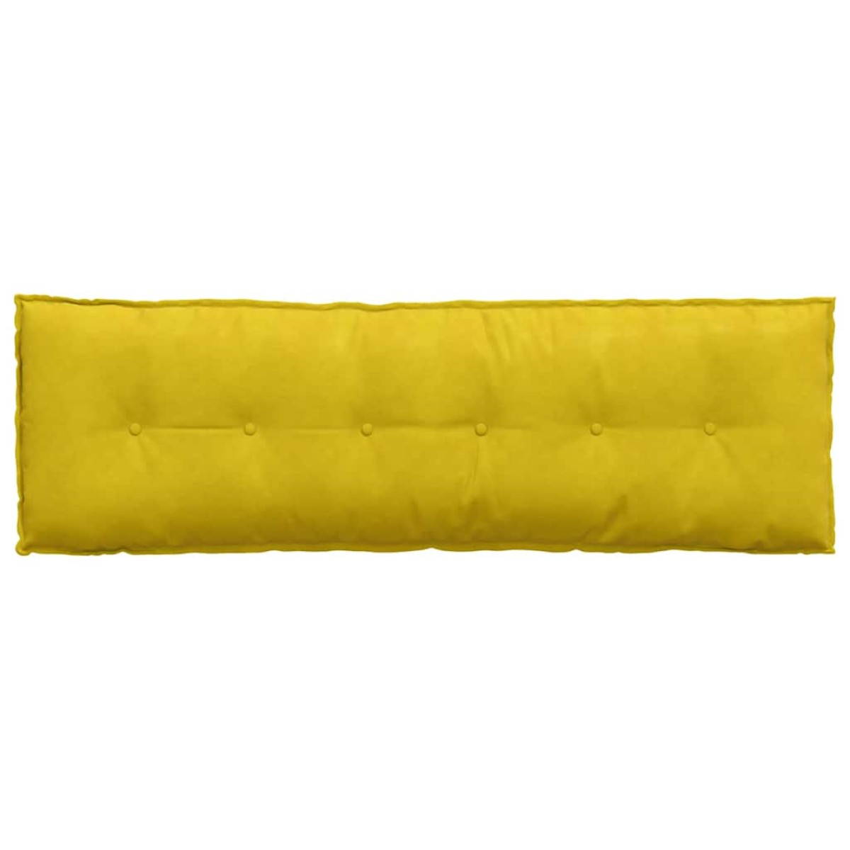 vidaXL Μαξιλάρι Πλάτης Κίτρινο 160 x 50 cm Υφασμάτινο Κορντουρά