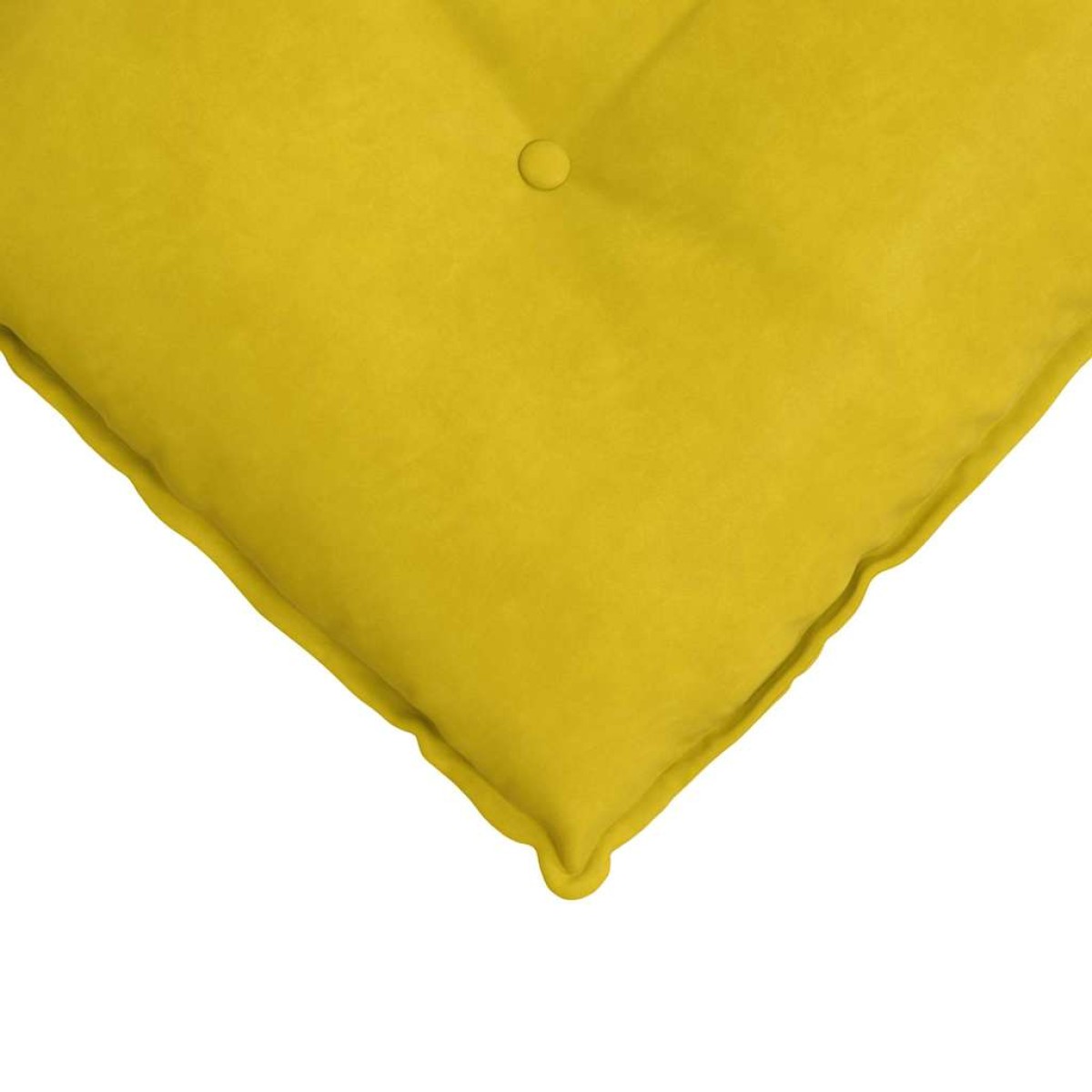 vidaXL Μαξιλάρι Πλάτης Κίτρινο 160 x 50 cm Υφασμάτινο Κορντουρά
