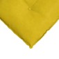 vidaXL Μαξιλάρι Πλάτης Κίτρινο 160 x 50 cm Υφασμάτινο Κορντουρά