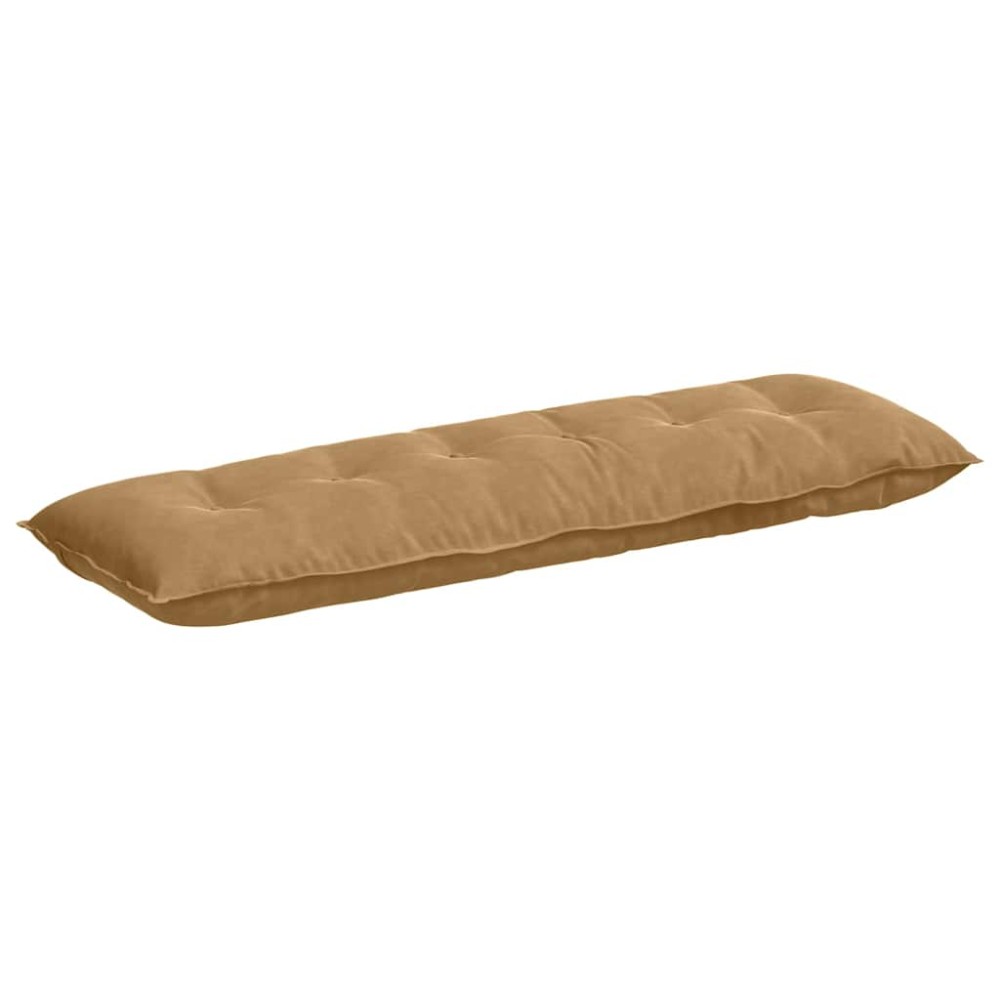 vidaXL Μαξιλάρι Πλάτης Καφέ 160 x 50 cm Υφασμάτινο Κορντουρά