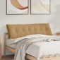 vidaXL Μαξιλάρι Πλάτης Καφέ 160 x 50 cm Υφασμάτινο Κορντουρά
