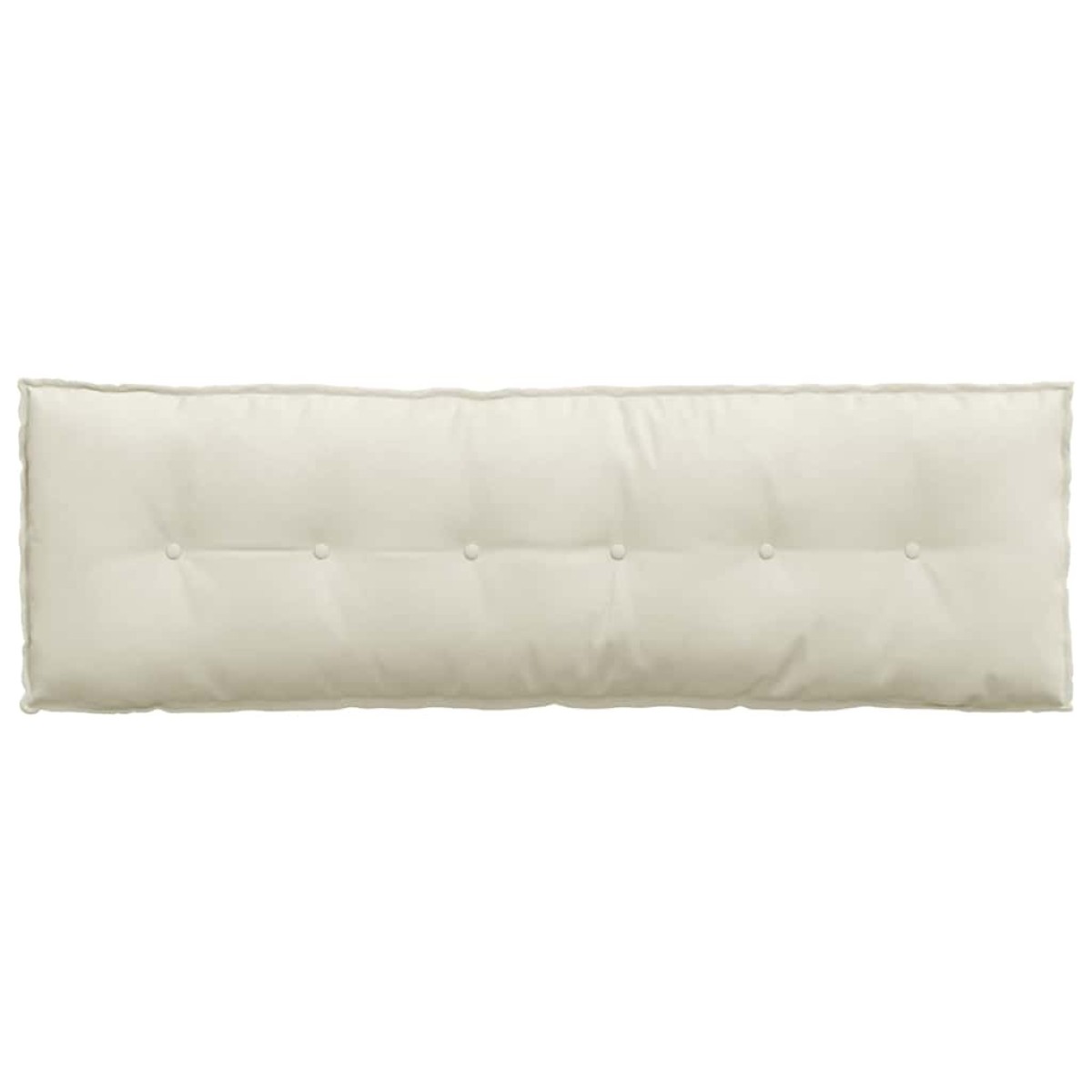 vidaXL Μαξιλάρι Πλάτης Κρεμ 160 x 50 cm Υφασμάτινο Κορντουρά