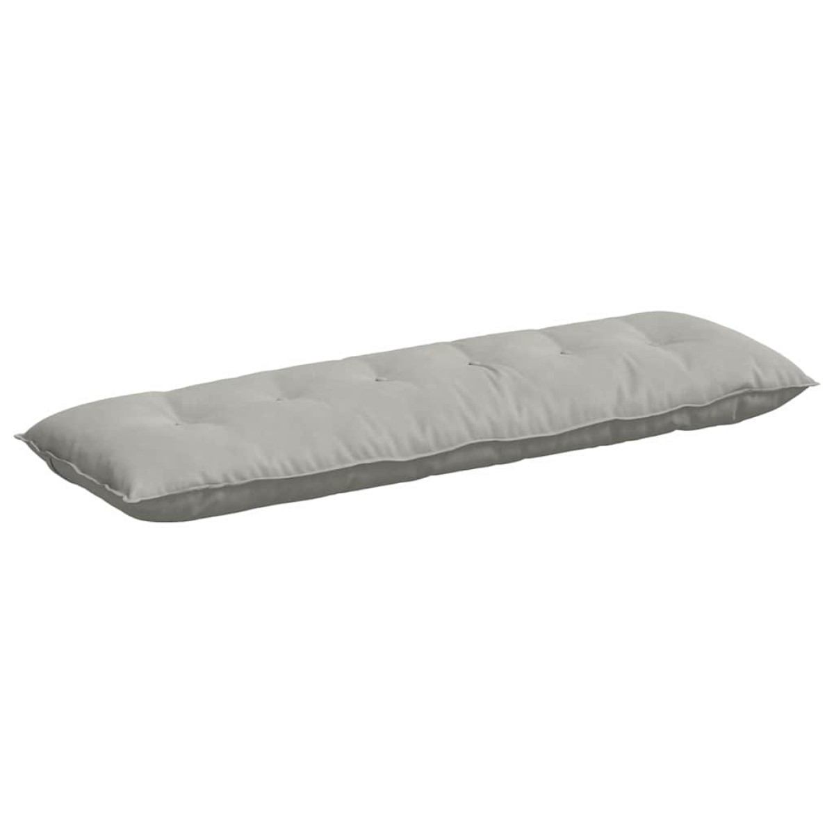 vidaXL Μαξιλάρι Πλάτης Ανοιχτό γκρι 160 x 50 cm Ύφασμα Μικροΐνας