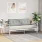 vidaXL Μαξιλάρι Πλάτης Ανοιχτό γκρι 160 x 50 cm Ύφασμα Μικροΐνας