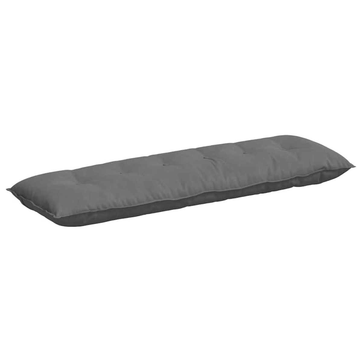 vidaXL Μαξιλάρι Πλάτης Σκούρο Γκρι 160 x 50 cm Ύφασμα Μικροΐνας