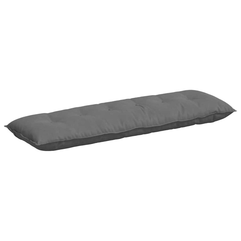 vidaXL Μαξιλάρι Πλάτης Σκούρο Γκρι 160 x 50 cm Ύφασμα Μικροΐνας