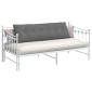vidaXL Μαξιλάρι Πλάτης Σκούρο Γκρι 160 x 50 cm Ύφασμα Μικροΐνας