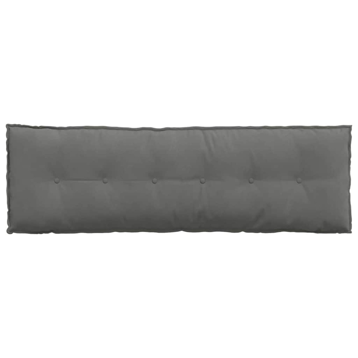 vidaXL Μαξιλάρι Πλάτης Σκούρο Γκρι 160 x 50 cm Ύφασμα Μικροΐνας