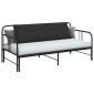 vidaXL Μαξιλάρι Πλάτης Μαύρο 160 x 50 cm Ύφασμα Μικροΐνας