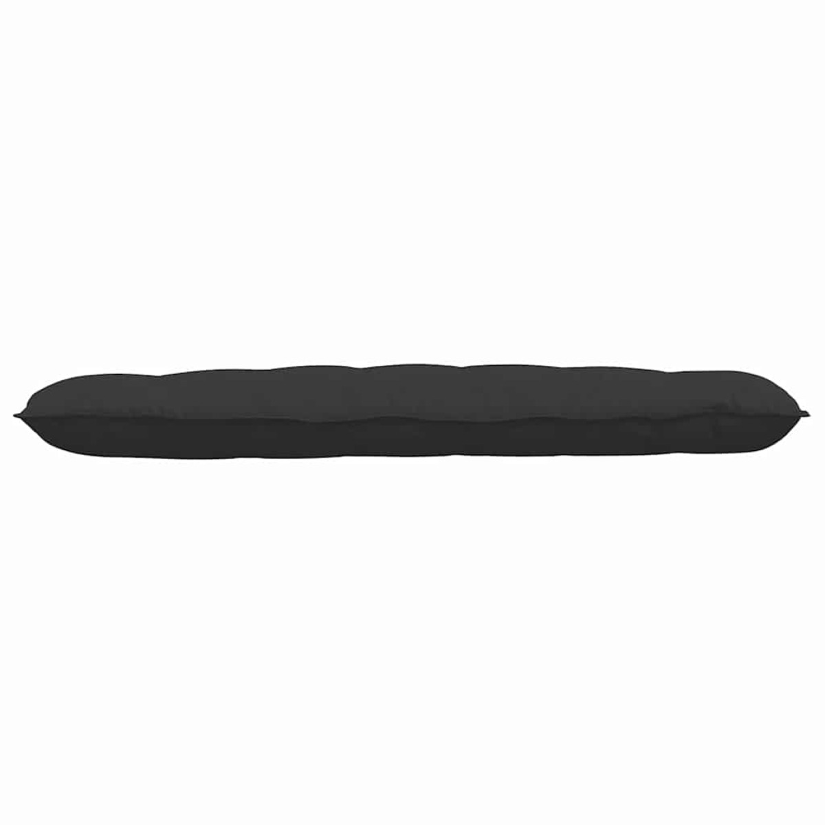 vidaXL Μαξιλάρι Πλάτης Μαύρο 160 x 50 cm Ύφασμα Μικροΐνας