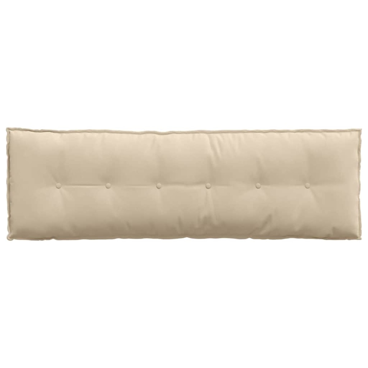 vidaXL Μαξιλάρι Πλάτης Κρεμ 160 x 50 cm Ύφασμα Μικροΐνας
