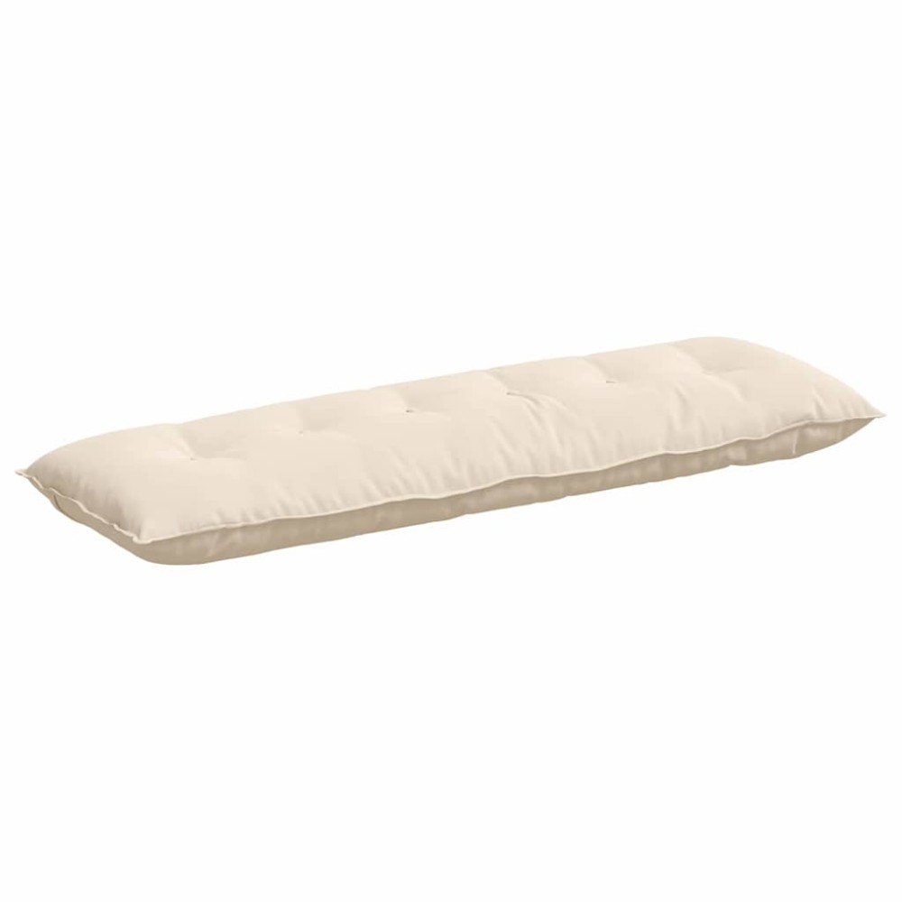 vidaXL Μαξιλάρι Πλάτης Μπεζ 160 x 50 cm Ύφασμα Μικροΐνας