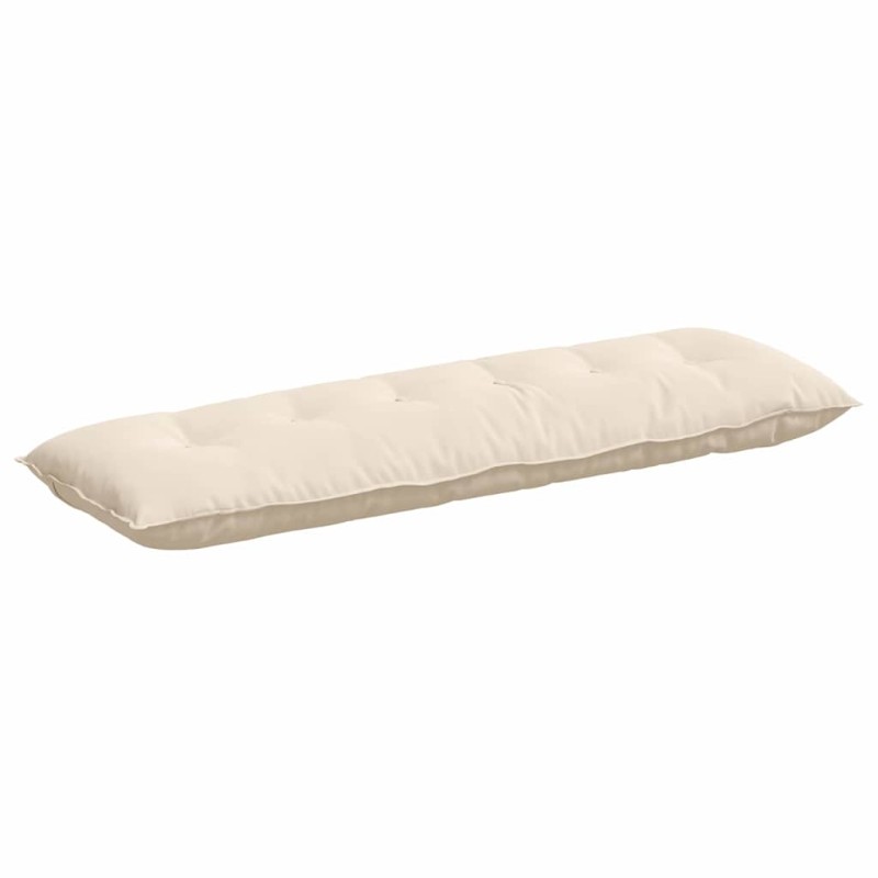 vidaXL Μαξιλάρι Πλάτης Μπεζ 160 x 50 cm Ύφασμα Μικροΐνας