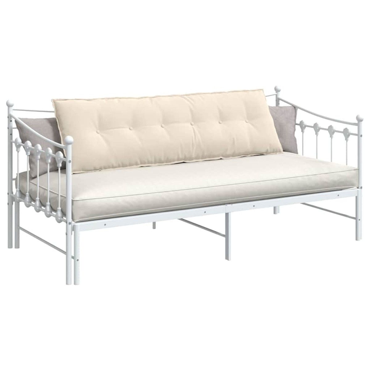 vidaXL Μαξιλάρι Πλάτης Μπεζ 160 x 50 cm Ύφασμα Μικροΐνας