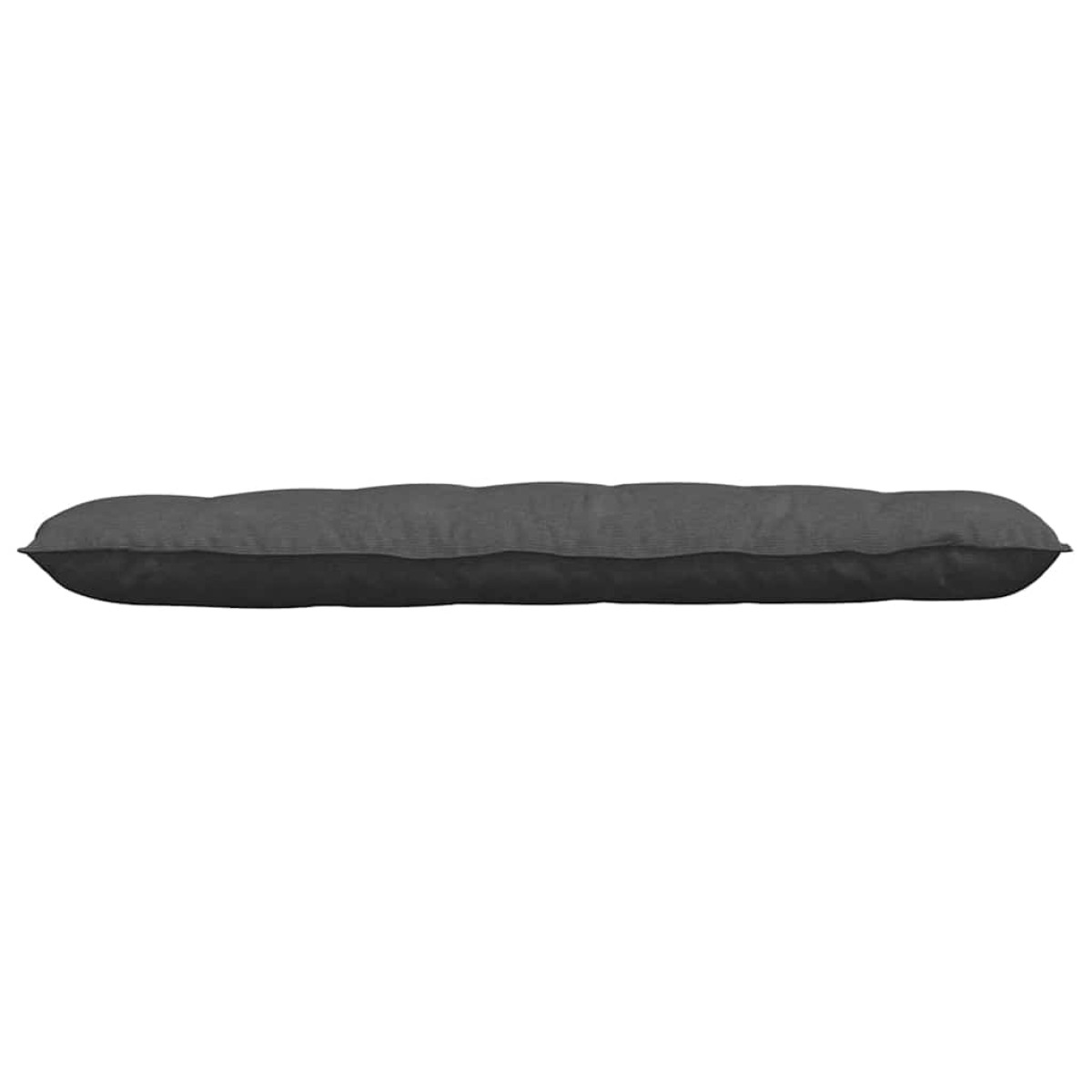 vidaXL Μαξιλάρι Πλάτης Σκούρο Γκρι 160 x 50 cm Υφασμάτινο Κορντουρά