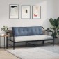 vidaXL Μαξιλάρι Πλάτης Μπλε 160 x 50 cm Υφασμάτινο Κορντουρά