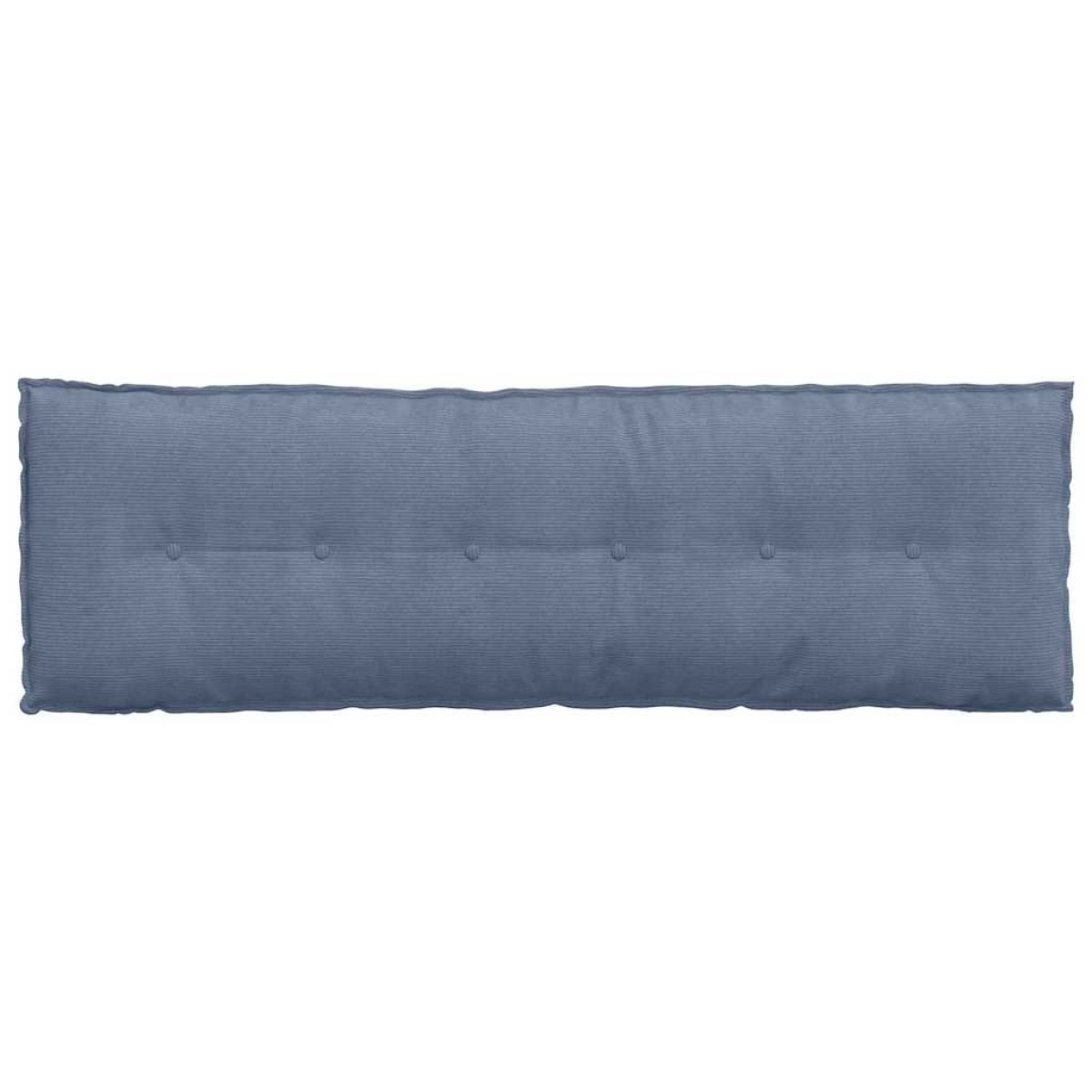 vidaXL Μαξιλάρι Πλάτης Μπλε 160 x 50 cm Υφασμάτινο Κορντουρά
