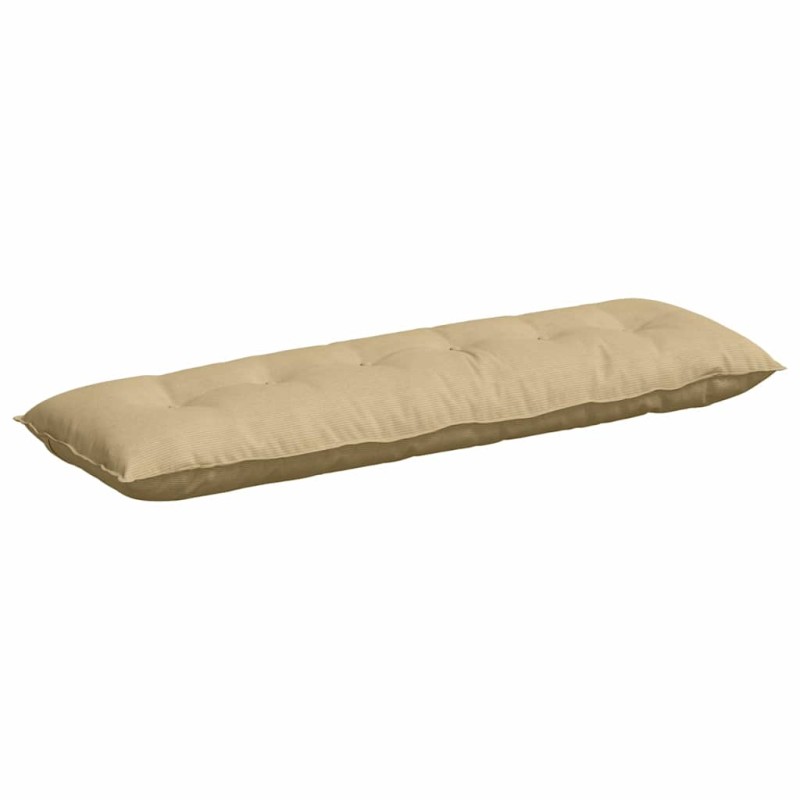 vidaXL Μαξιλάρι Πλάτης Γκρι Πράσινο 160 x 50 cm Υφασμάτινο Κορντουρά