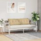 vidaXL Μαξιλάρι Πλάτης Γκρι Πράσινο 160 x 50 cm Υφασμάτινο Κορντουρά