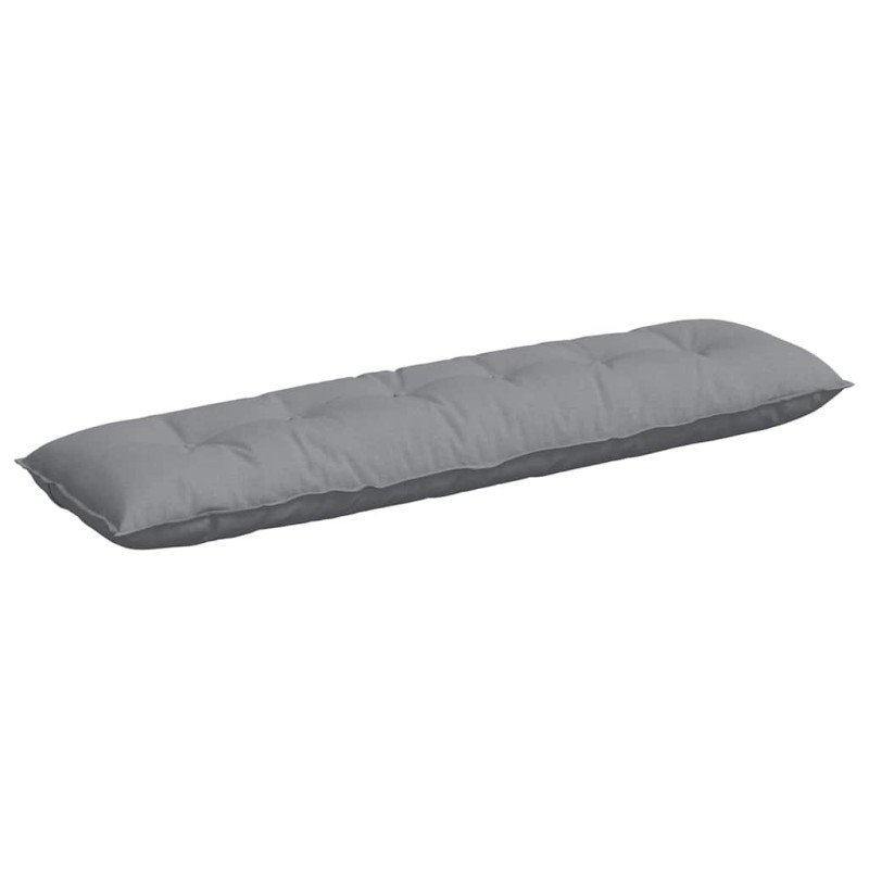 vidaXL Μαξιλάρι Πλάτης Ανοιχτό γκρι 180 x 19 x 50 εκ ύφασμα