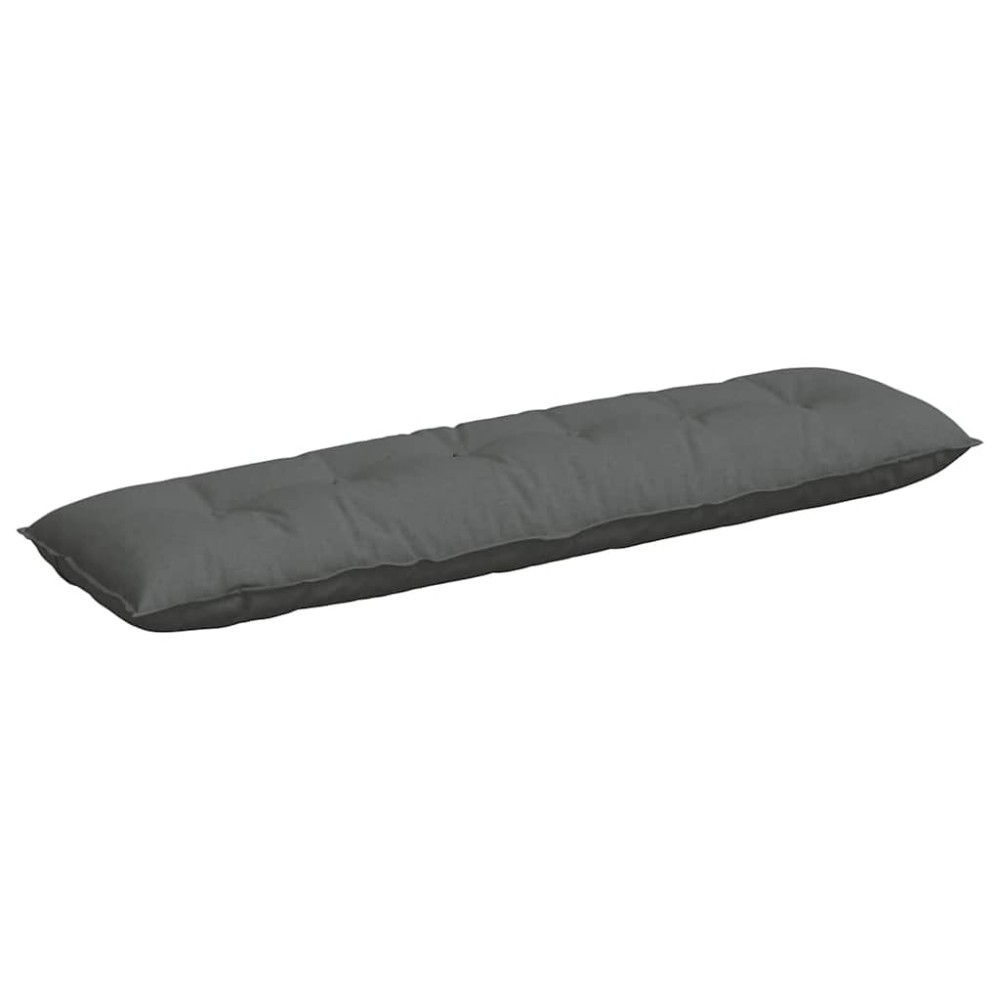 vidaXL Μαξιλάρι Πλάτης Σκούρο Γκρι 180 x 19 x 50 εκ ύφασμα