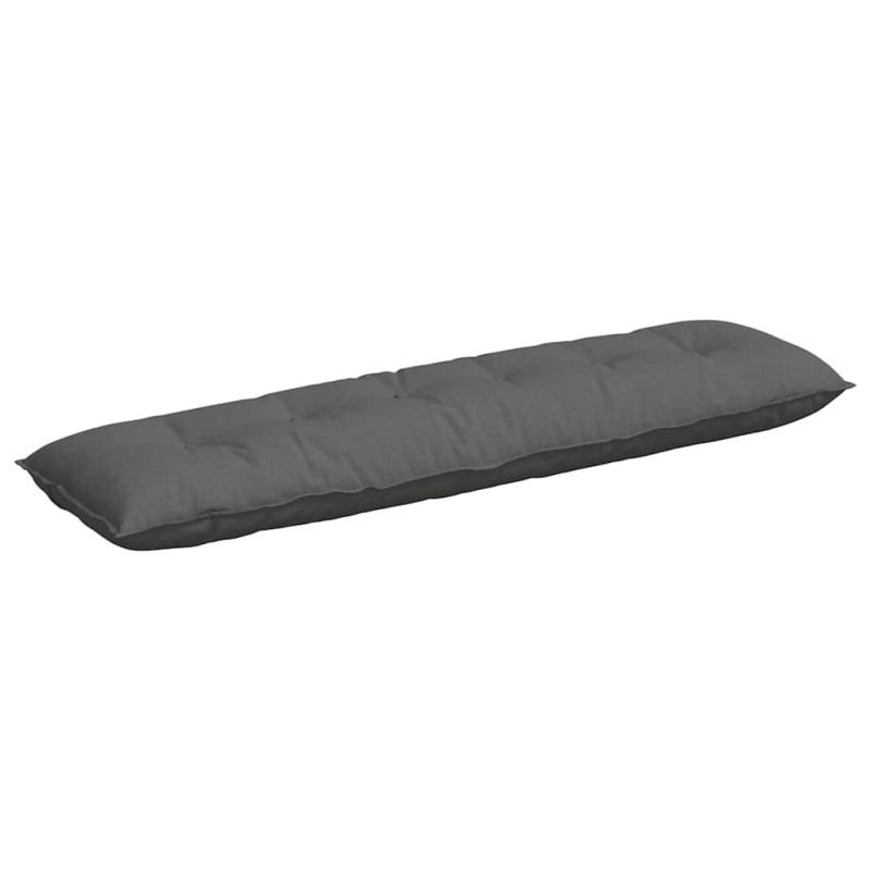 vidaXL Μαξιλάρι Πλάτης Σκούρο Γκρι 180 x 19 x 50 εκ ύφασμα