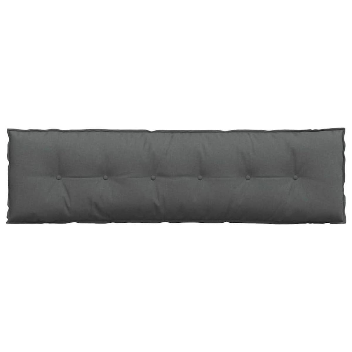 vidaXL Μαξιλάρι Πλάτης Σκούρο Γκρι 180 x 19 x 50 εκ ύφασμα