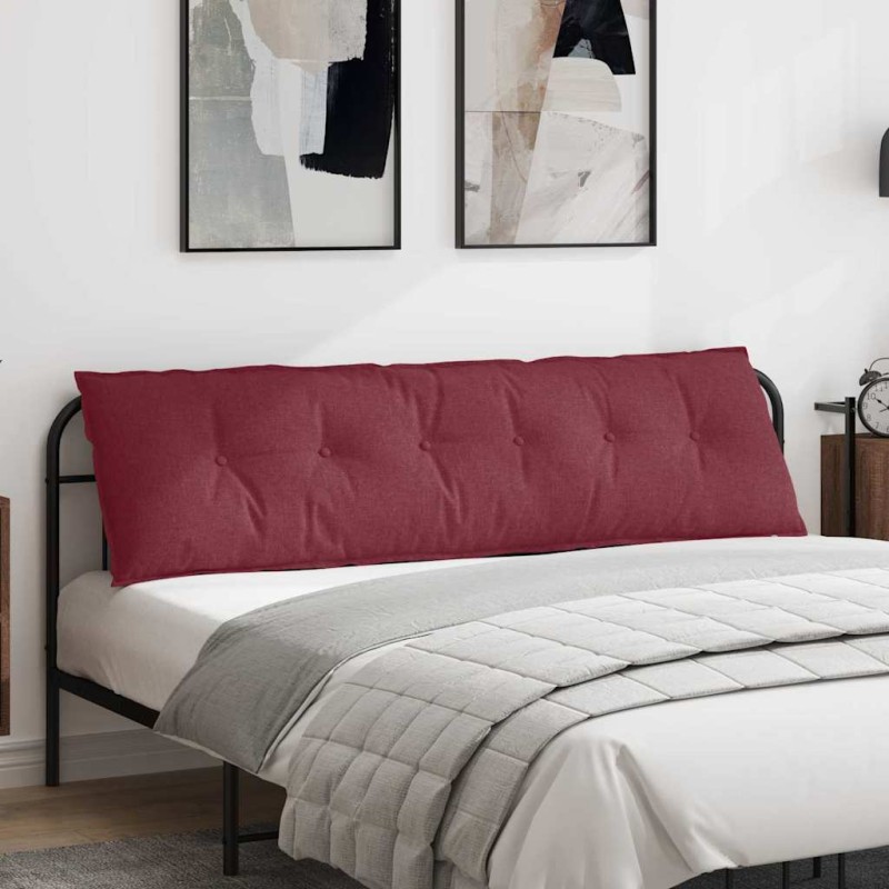 vidaXL Μαξιλάρι Πλάτης Κόκκινο 180 x 19 x 50 εκ ύφασμα