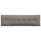 vidaXL Μαξιλάρι Πλάτης Taupe 180 x 19 x 50 εκ ύφασμα