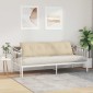 vidaXL Μαξιλάρι Πλάτης Κρεμ 180 x 19 x 50 εκ ύφασμα