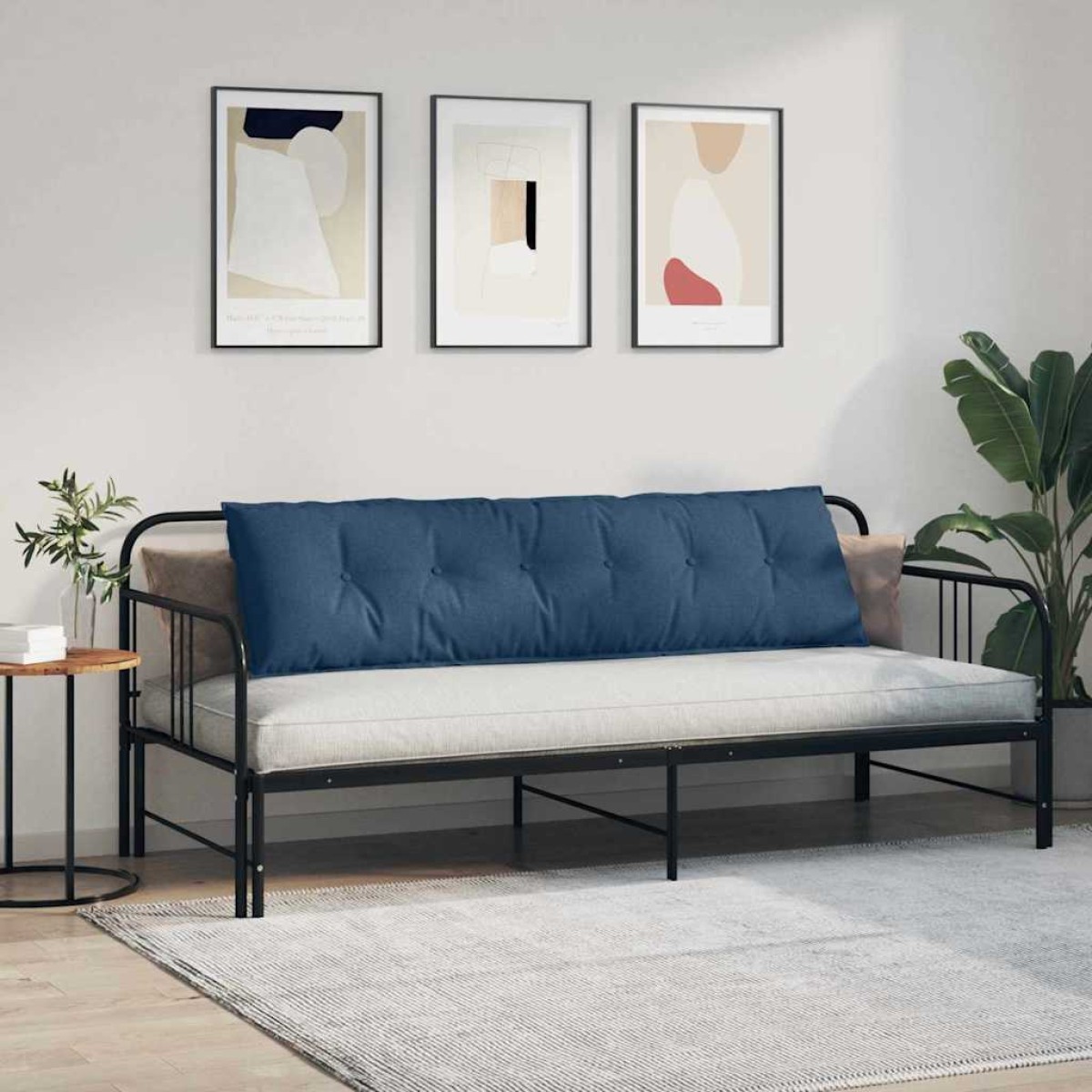 vidaXL Μαξιλάρι Πλάτης Μπλε 180 x 19 x 50 εκ ύφασμα