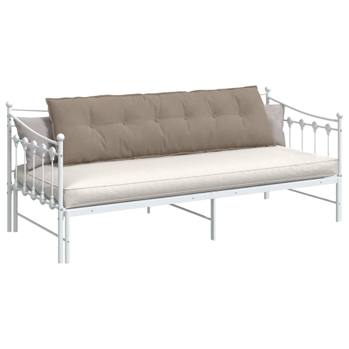 vidaXL Μαξιλάρι Πλάτης Taupe 180 x 50 εκ. Ύφασμα Μικροΐνας