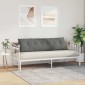 vidaXL Μαξιλάρι Πλάτης Σκούρο Γκρι 180 x 50 εκ. Ύφασμα Μικροΐνας