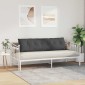 vidaXL Μαξιλάρι Πλάτης Σκούρο Γκρι 180 x 50 εκ. Υφασμάτινο Κορντουρά
