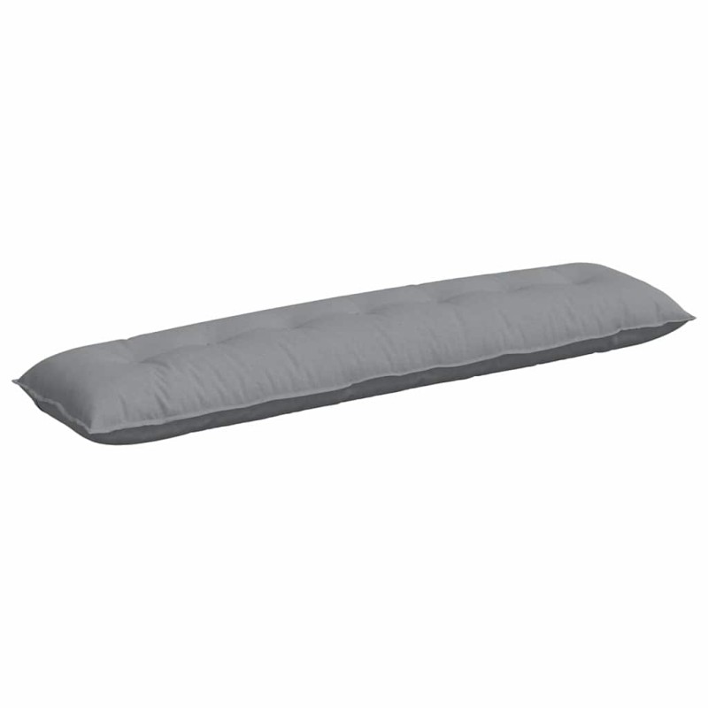 vidaXL Μαξιλάρι Πλάτης Ανοιχτό γκρι 200 x 19 x 50 εκ ύφασμα