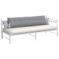 vidaXL Μαξιλάρι Πλάτης Ανοιχτό γκρι 200 x 19 x 50 εκ ύφασμα