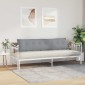 vidaXL Μαξιλάρι Πλάτης Ανοιχτό γκρι 200 x 19 x 50 εκ ύφασμα