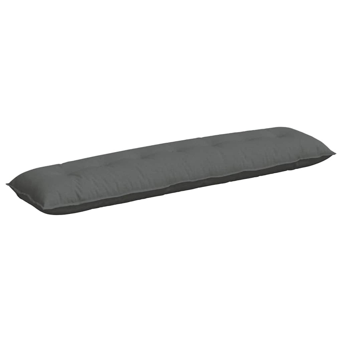 vidaXL Μαξιλάρι Πλάτης Σκούρο Γκρι 200 x 19 x 50 εκ ύφασμα