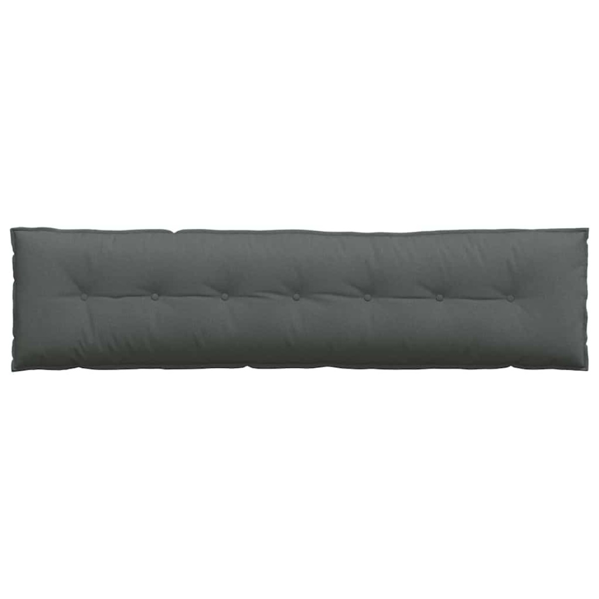 vidaXL Μαξιλάρι Πλάτης Σκούρο Γκρι 200 x 19 x 50 εκ ύφασμα