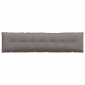 vidaXL Μαξιλάρι Πλάτης Taupe 200 x 19 x 50 εκ ύφασμα