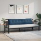 vidaXL Μαξιλάρι Πλάτης Μπλε 200 x 19 x 50 εκ ύφασμα